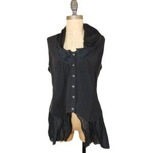 Sunlight  Sun Light Size S Small (3) Boutique Designer Black Blouse Top
